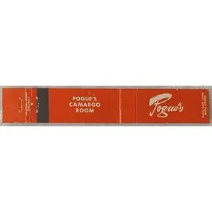 Pouges Warehouse Cincinnati Pogue's Store | Art | Vintage Strike Matchbook Cover Pogues Store ...